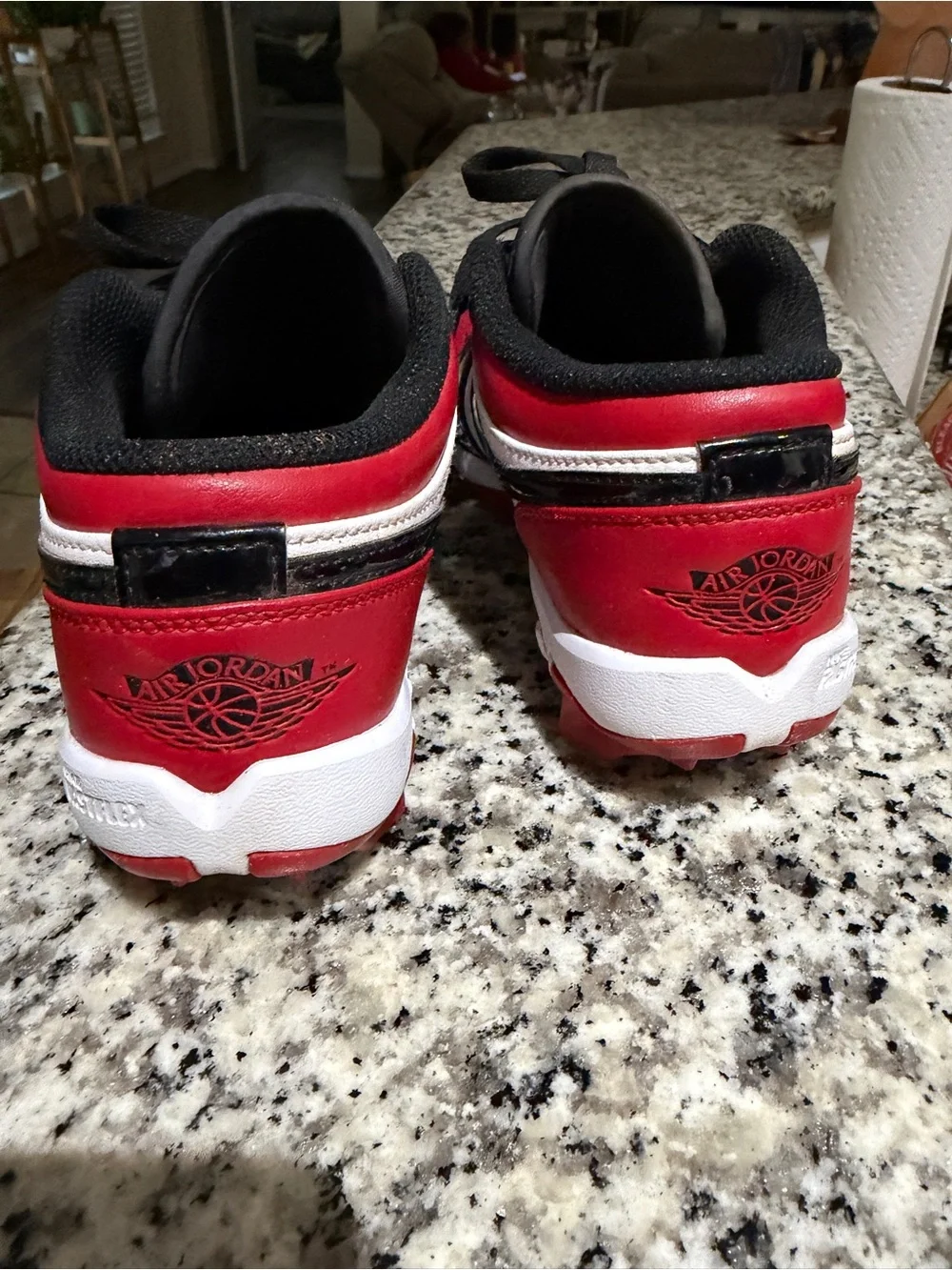Jordan Kids Red Black White Cleats Sneakers